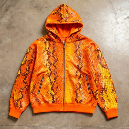 Electric Snake Print Hoodie