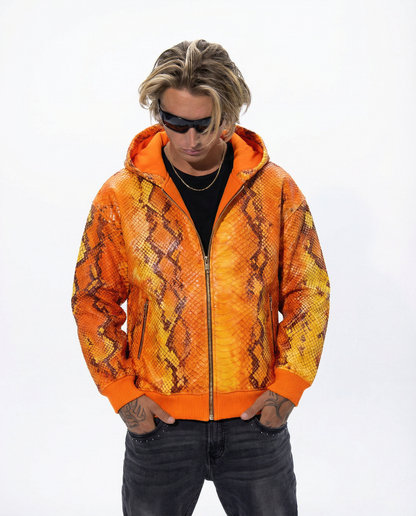 Electric Snake Print Hoodie