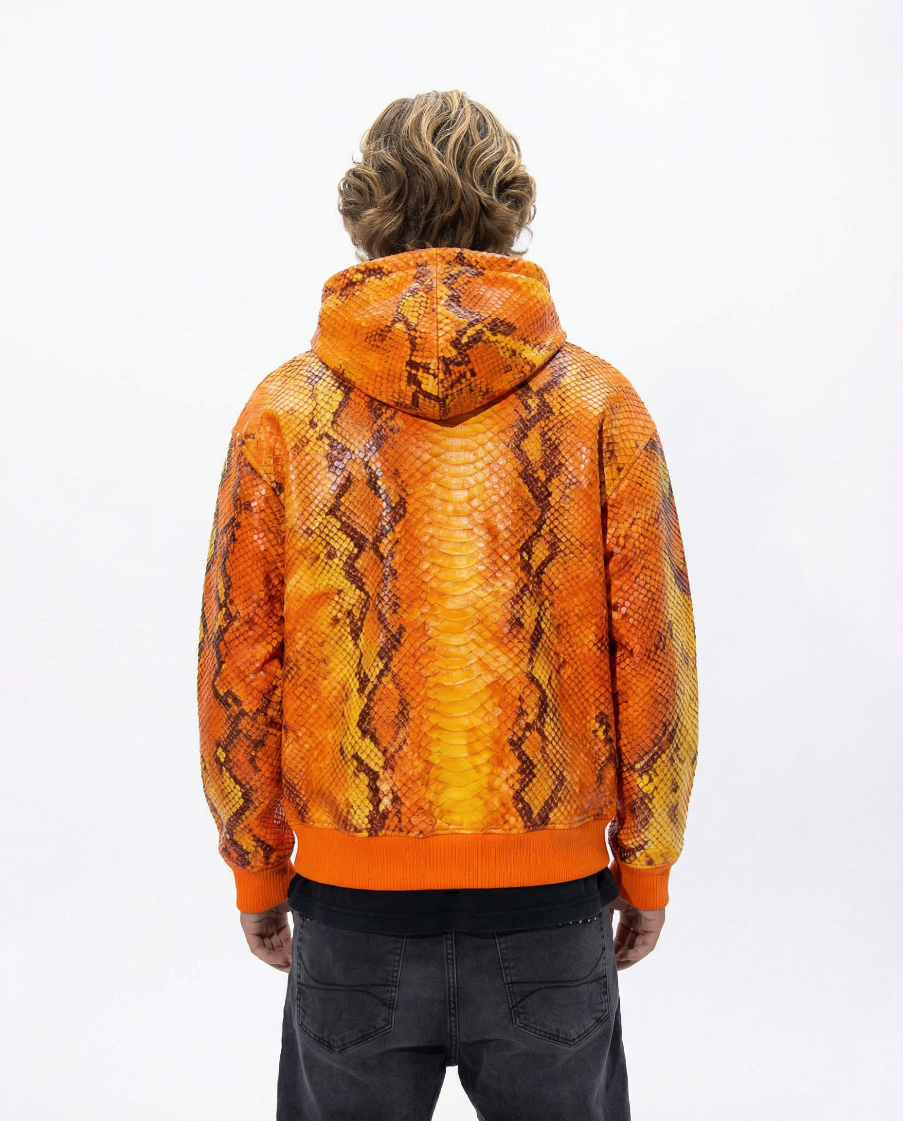 Electric Snake Print Hoodie